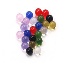 6-12mm玻璃珠仿玛瑙透明红色蓝色白色无孔玻璃珠本色珠球珠DIY