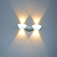 铝材曲线LED创意壁灯 彩色家居场所电视背景床头灯