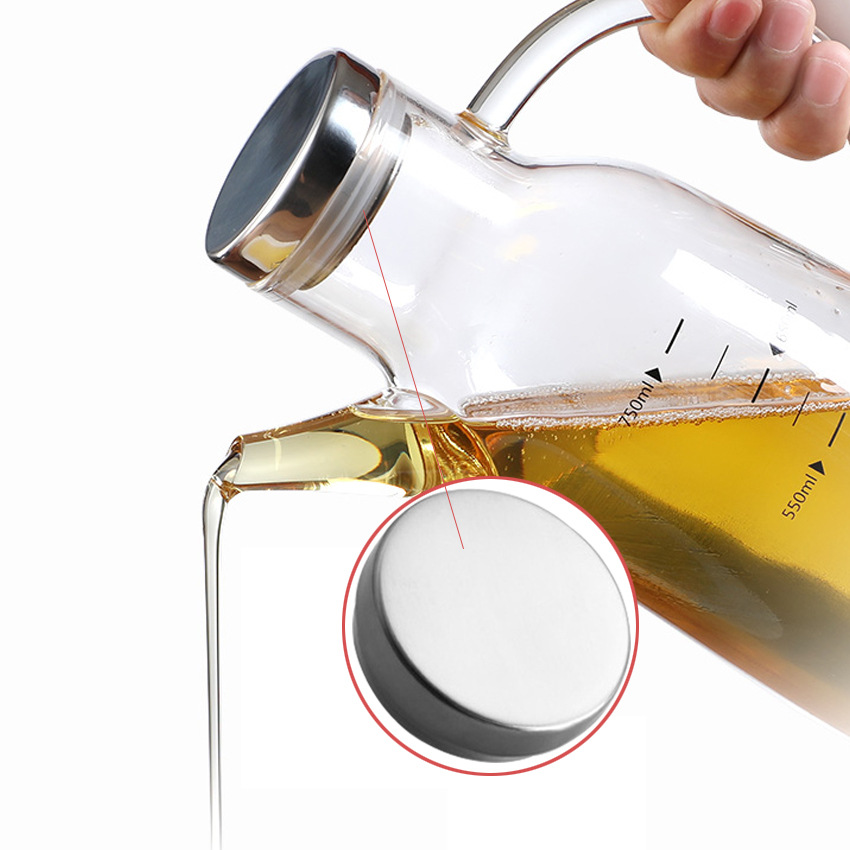 油壶防漏不锈钢盖厨房家用装油瓶油罐密封盖大号油壶盖子