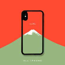 适用iPhone13/14苹果15ProMax/华为原创日式富士山全包软边手机壳