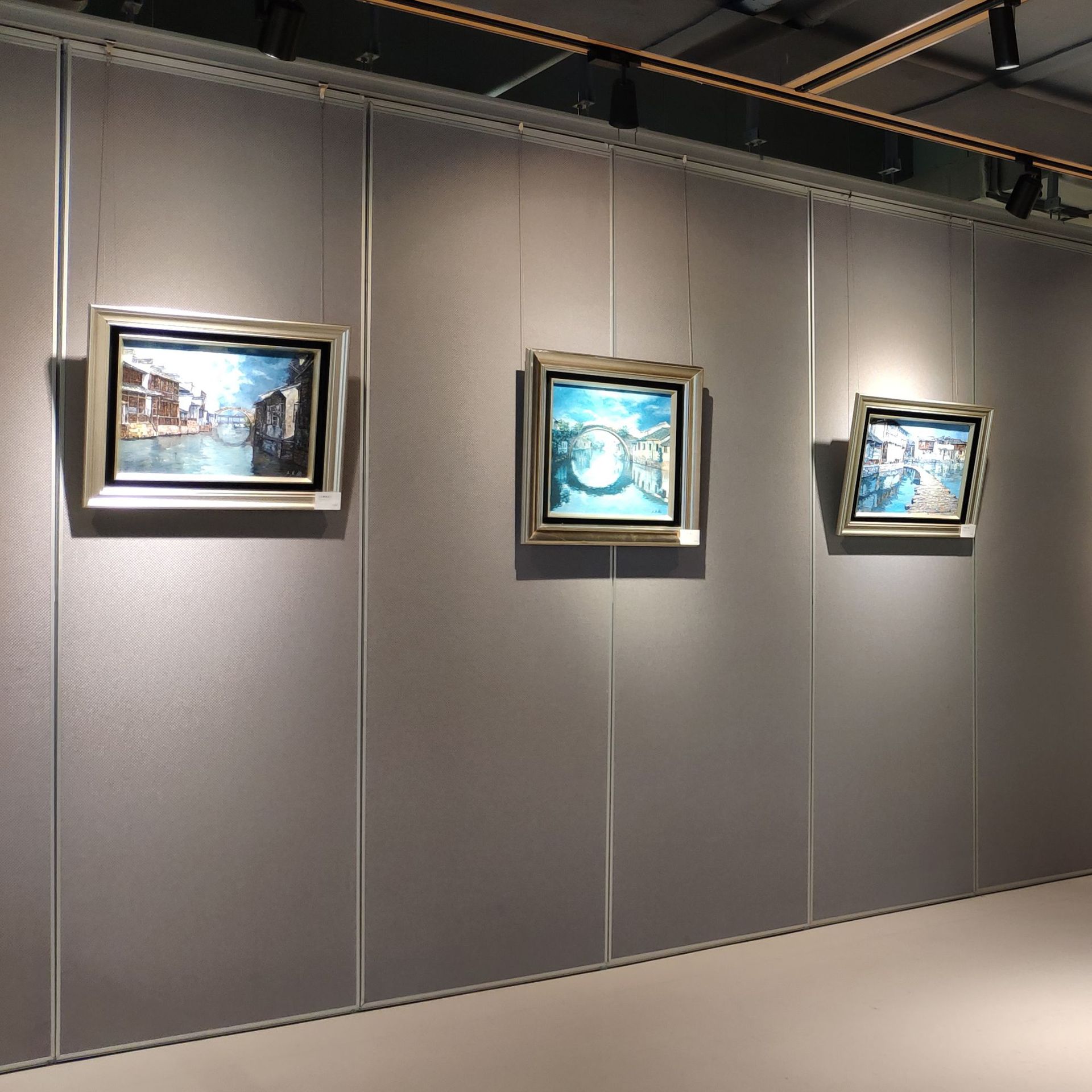 大型书画展宣传活动隔断展览馆美术作品移动隔音可折叠艺术板墙