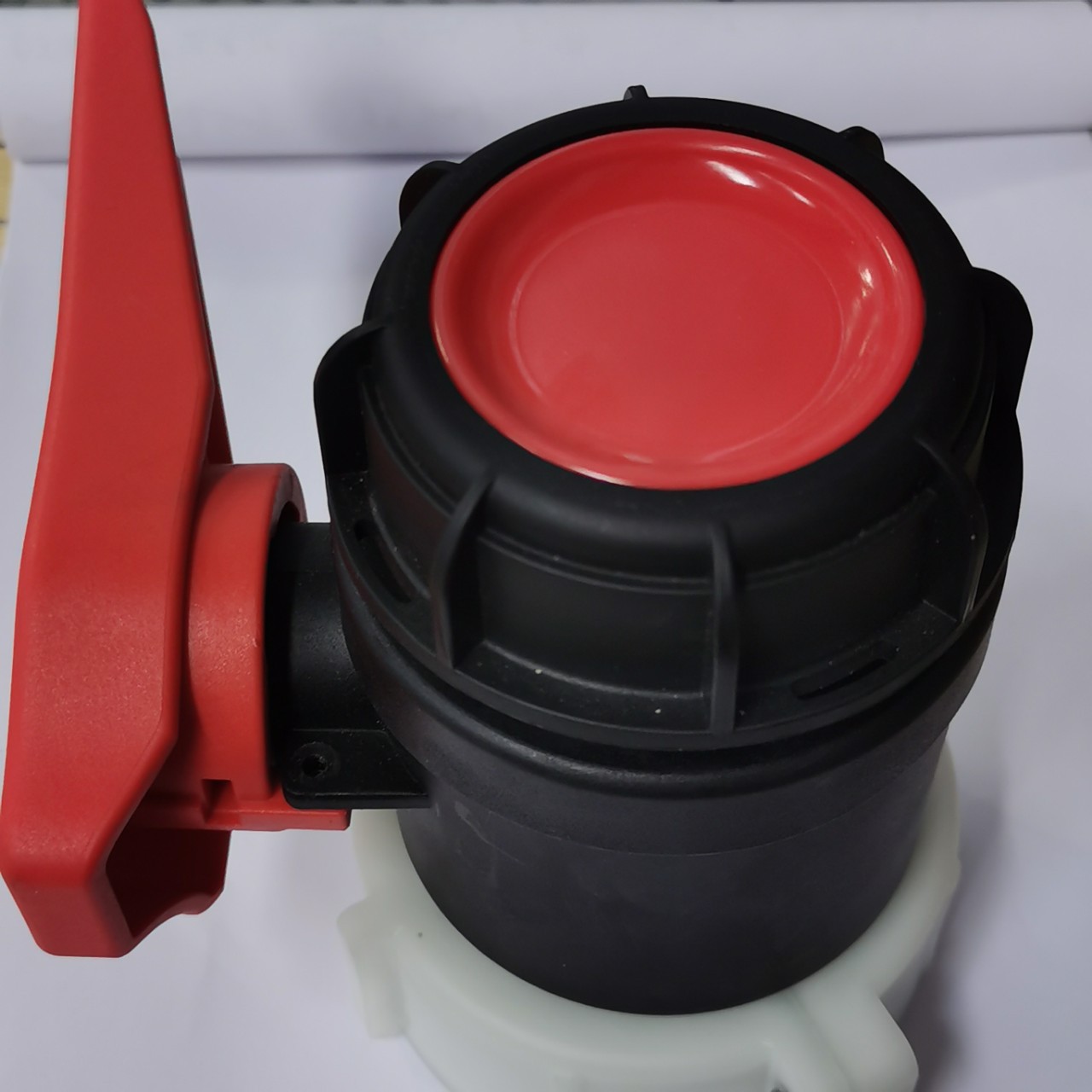 1000l塑料吨桶阀门50吨桶阀门吨桶球阀方箱开关耐酸碱ibc吨桶球阀