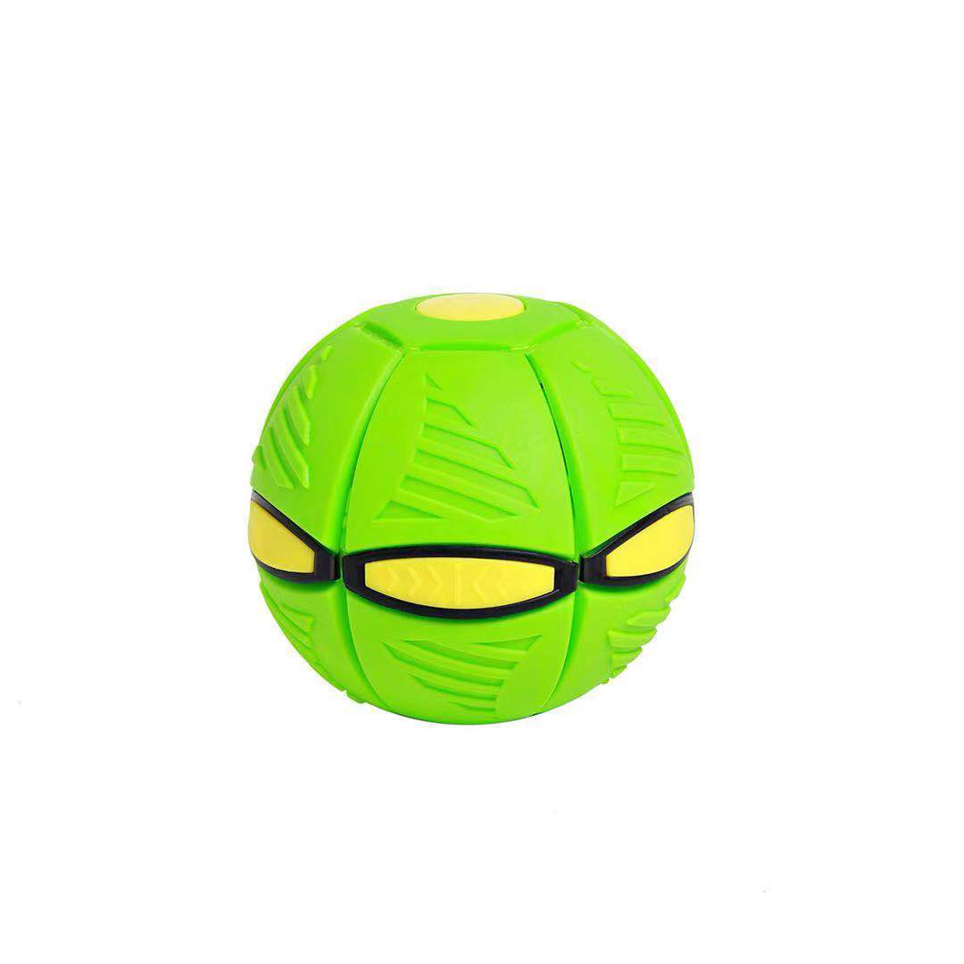 Luminous Magic Flying Saucer Ball Decompression Deformation Vent Elastic Ball Parent-Child Interaction Foot Stepping Ball Children's Toys Wholesale
