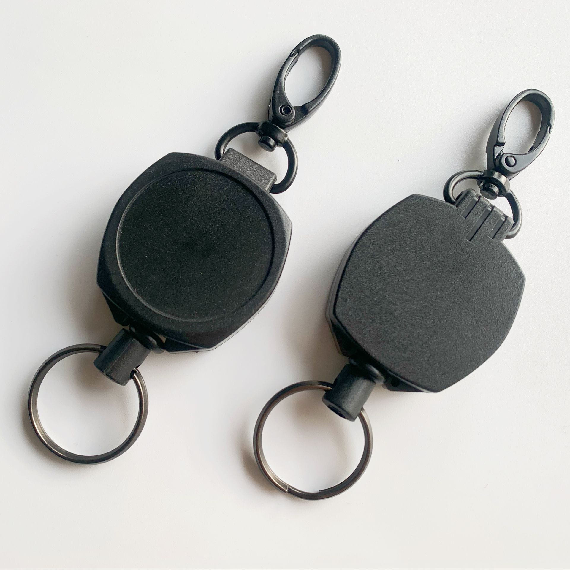 edc装备 大号伸缩防丢钥匙扣 证件挂扣 防盗钥匙绳 钢丝绳背包扣