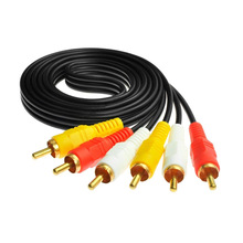 3/3红黄白AV线 三色机顶盒音视频线 音频线 三对三连接音频音箱线