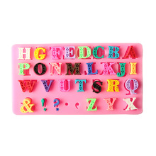 新款大写字母符号款液态硅胶模具 翻糖蛋糕模具C152