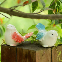 创意陶瓷工艺品 彩瓷zakka家居杂货动物摆设品小鸟系列5029