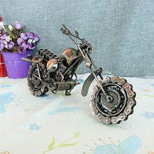 大号 金属摩托车模型  复古创意商务 家居摆件 铁艺车模 多款可选