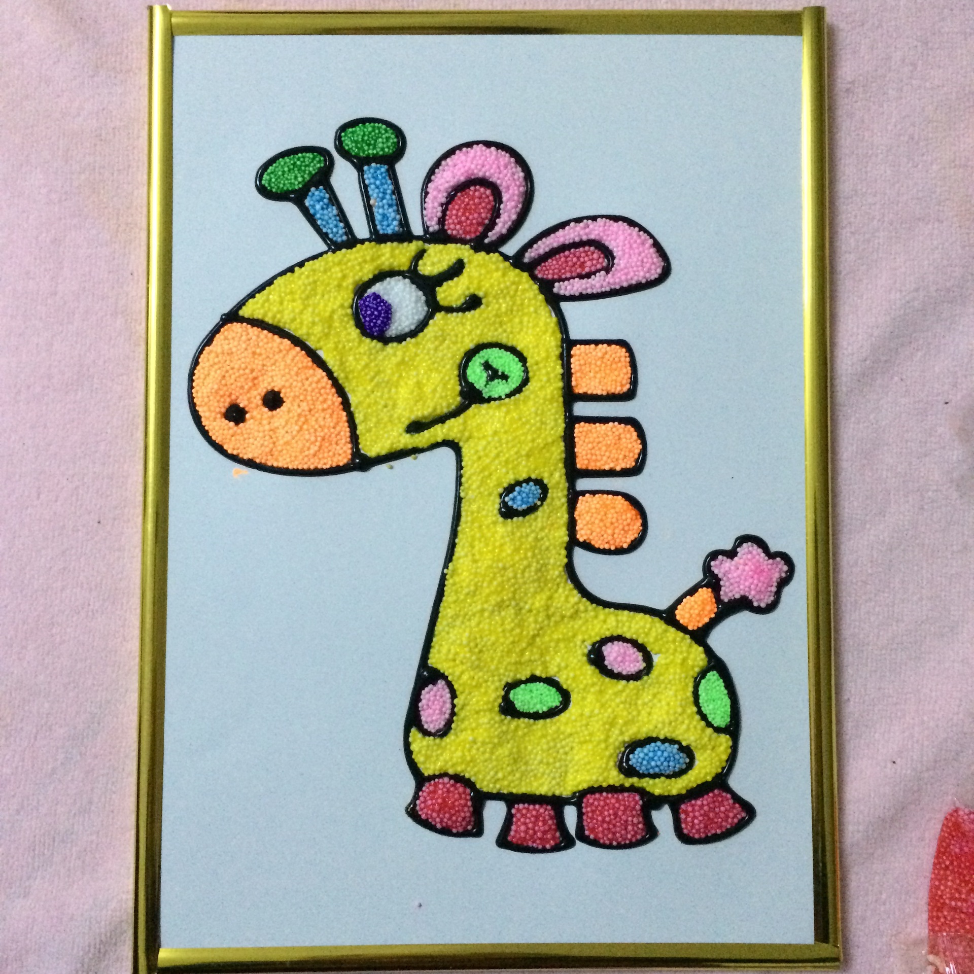 粘土泥画雪花泥画亲子制作珍珠27cm早教玩具手工diy儿童20画