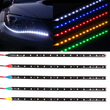 30cm LED贴片灯带12V 15SMD 3528 硬板软灯条 汽车装饰灯条1210