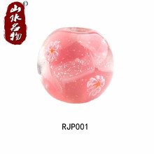 RJP001 山水名物精品百合蝴蝶花珠水晶琉璃珠 夜莺珠