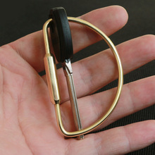 国风黄铜钥匙扣个性创意纯黄铜钥匙挂环男女金属汽车钥匙圈锁匙扣