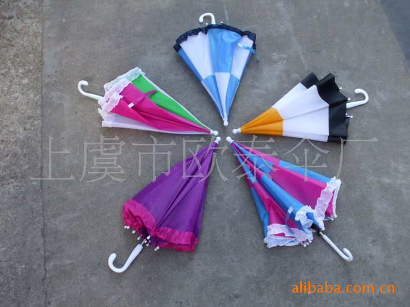 Factory Selected Children's Rainbow Toy Umbrella Creative Ultra-Light Foreign Trade Festival New Year Carnival Dual-Use Printing Lo
