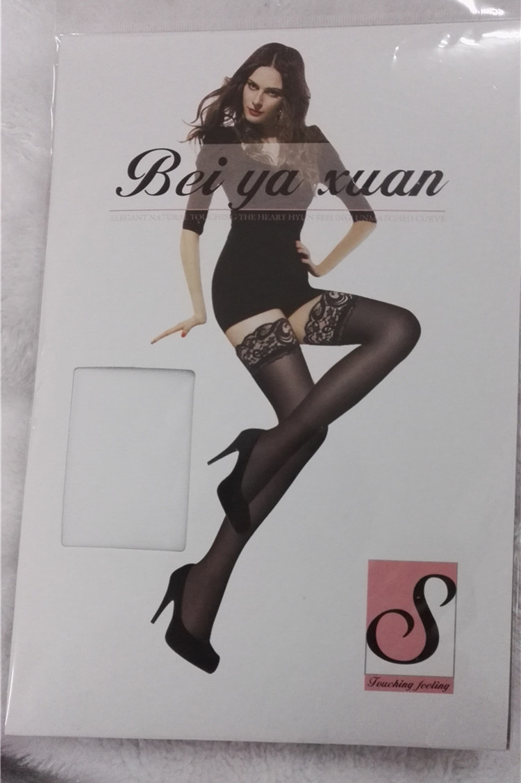 Sexy Lace Stockings over-the-Knee Stockings Transparent Thin Women's Hold-Ups over-the-Knee Stockings Factory Wholesale Hardcover