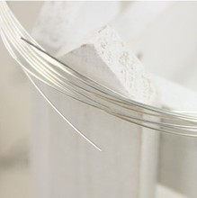 DIY美国925银线DIY饰品配件线材半硬线0.3MM-1MM特价1米银丝