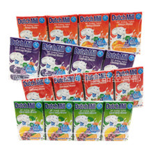 泰国零食品达美酸奶果味饮料90ml*4盒/套整箱12套草莓蓝莓橙混合