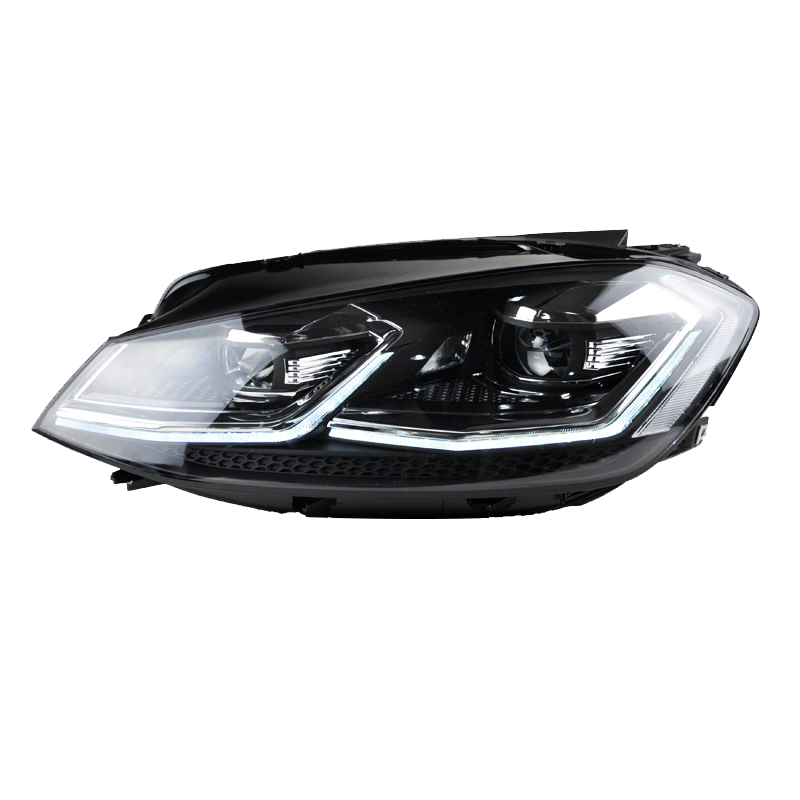 龙鼎高尔夫7大灯总成高7.5led日行灯流光转向透镜改装高6尾灯总成