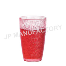 供应塑料PC多色波点餐厅杯彩色塑料杯PC圆点水杯多规格