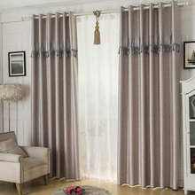 经典欧式新款龙尾压花麂皮绒遮光窗帘现代简约罗马窗帘布客厅卧室