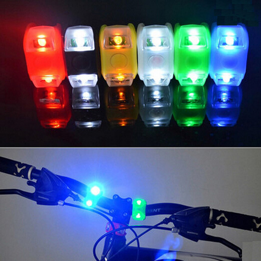 Bicycle Light Six Generation Frog Light Mountain Bike Decorative Light Safety Alarm Lamp Dead Flying Taillight Bicycle Fitting and Fixture