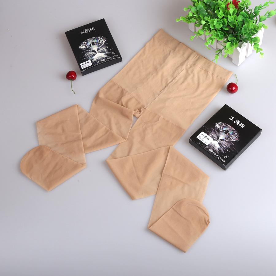 5d Summer Thin Women's Arbitrary Cut Velvet plus-Sized Large Size Anti-Snagging Silk Stockings Safety Pants Stockings Pantyhose