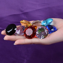 玻璃水晶钻石3cm彩色家居柜台装饰品摆件 软包扣把手配件水晶钻石