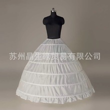 批发六钢蓬裙 婚纱裙撑演出服衬裙6圈无纱加大撑裙厂家直供代发