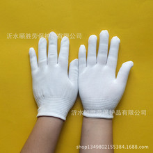 厂家直销十三针白尼龙劳保手套耐磨弹性轻薄透气手套尼龙手套芯