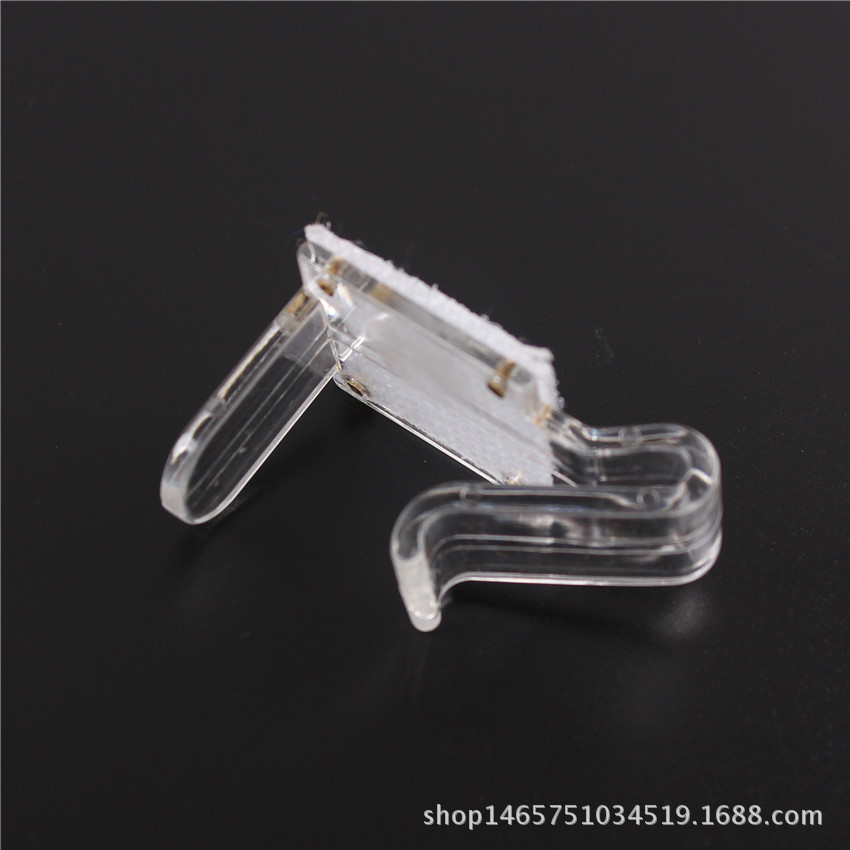 厂家直供T台塑料夹子进口透明夹子台裙夹子会议室用台裙扣子配件