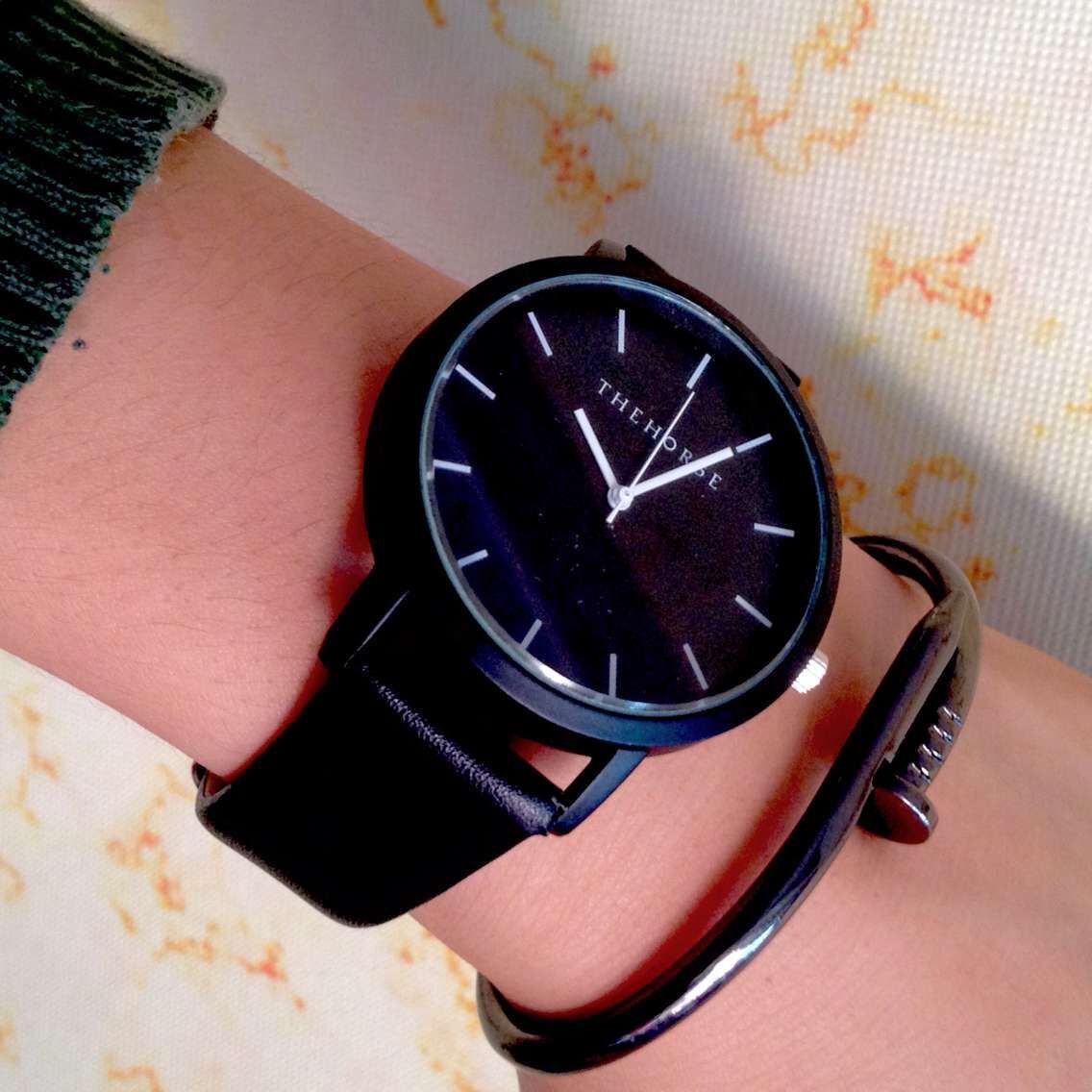 the horse手表马表英伦简约男女超薄腕表欧美街拍复古情侣表潮