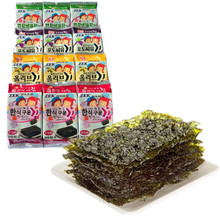 韩国进口海苔 ZEK宝宝零食紫菜拌饭海苔12g*24包一箱