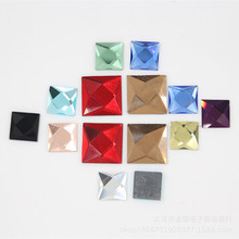 正方形水晶玻璃贴钻装饰镜片超闪平底玻璃水钻DIY饰品配件一首