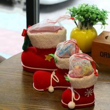 圣诞节万圣节日礼物装饰用品创意礼品袋小靴子糖果盒礼物袋圣诞袜