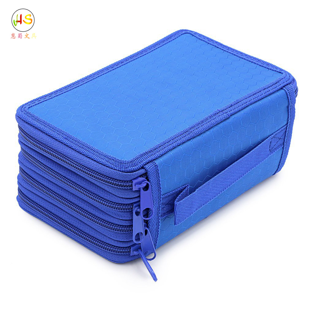 Spot Secret Garden Color Filling Four Layers Pencil Case Solid Color Square Sketch Color Lead Color Filling Stationery Box 72 Holes Pencil Bag