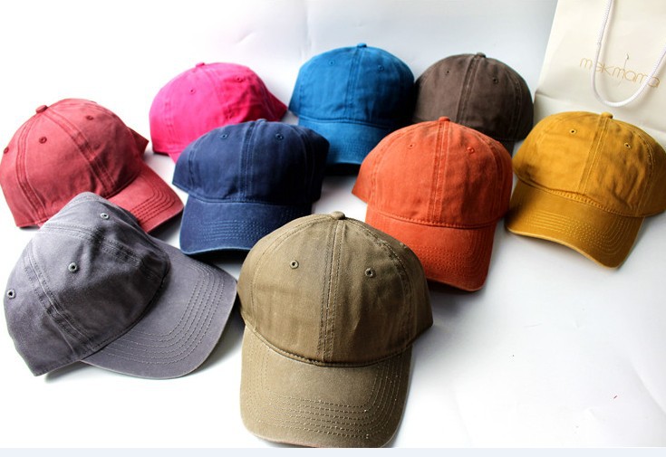 South Korea Casual Solid Color Distressed Baseball Cap All-Matching Hip Hop Hat Trendy Sun-Poof Peaked Cap Couple Korean Style Men and Women Summer