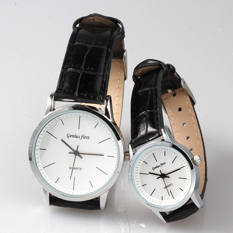 Cross-Border Couple Watch Fashion Belt Student Watch Business Men's Watch Quartz Watch Female Watches Wholesale