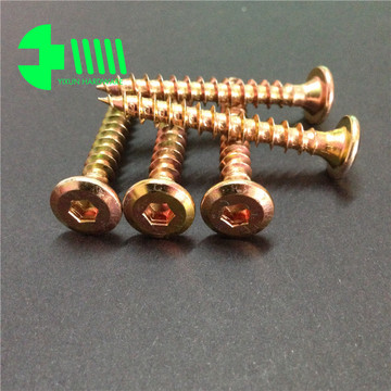 镀锌 平头倒边内六角自攻螺丝jcbc 木制家具自攻螺钉 6*50