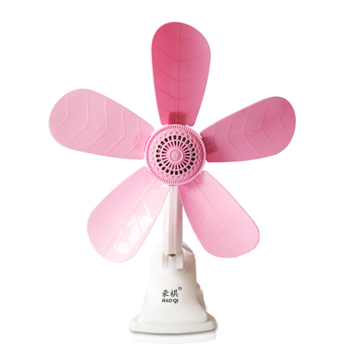 Student Household Dormitory Five Leaves Clip Fan Foreign Trade Cross-Border Electric Fan Bedside Little Fan Office Clip Fan