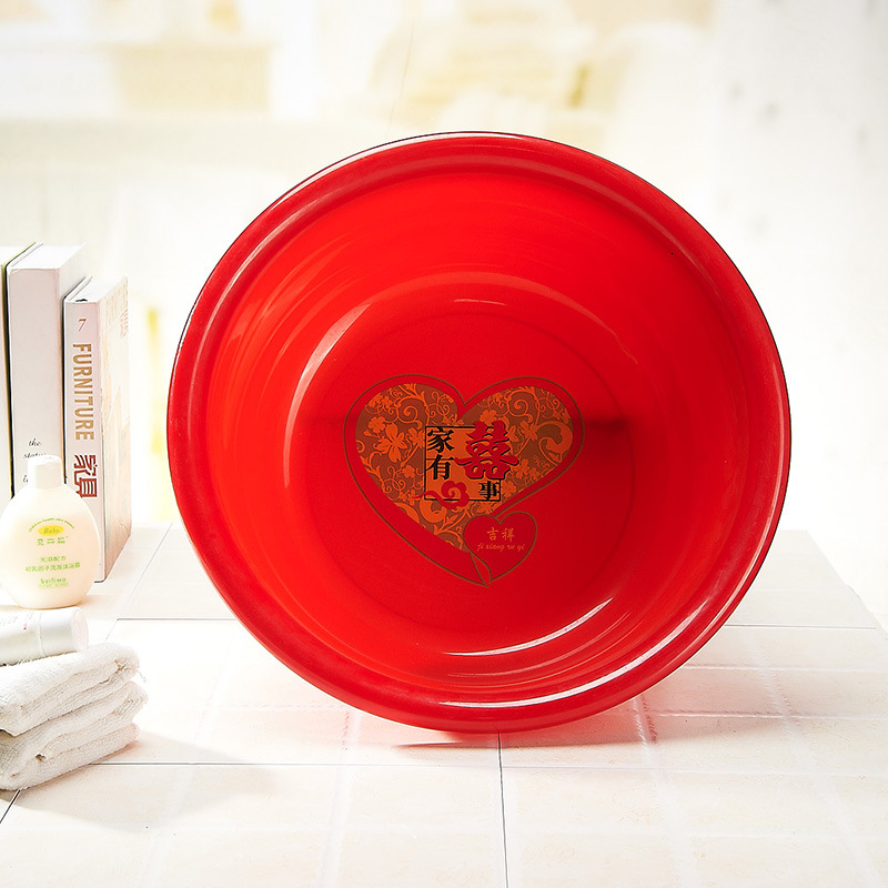 1012 women‘s dowry washbasin wedding supplies gift hot sale factory wholesale red wedding washbasin