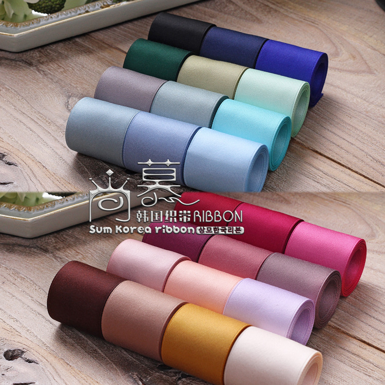 South Korea Polyester Cotton Ribbon Bow Ribbon Hair Accessories DIY Aromatherapy Pendant Gift Packaging Ribbon Clothing Material