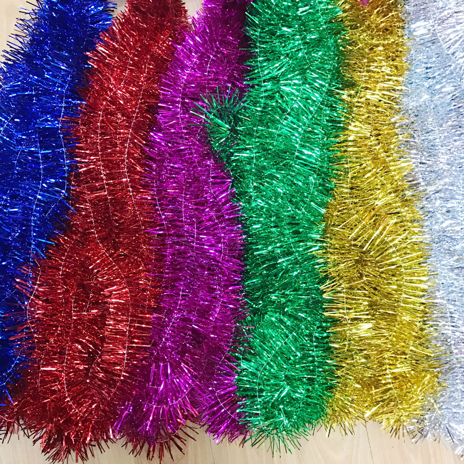 5cm 1 m 8 m long wool tops color stripes garland colored ribbon madder christmas decoration wedding ceremony layout wholesale for party