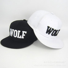 新款韩WOLF帽子平檐鸭舌嘻哈帽男女棒球帽子工厂批发