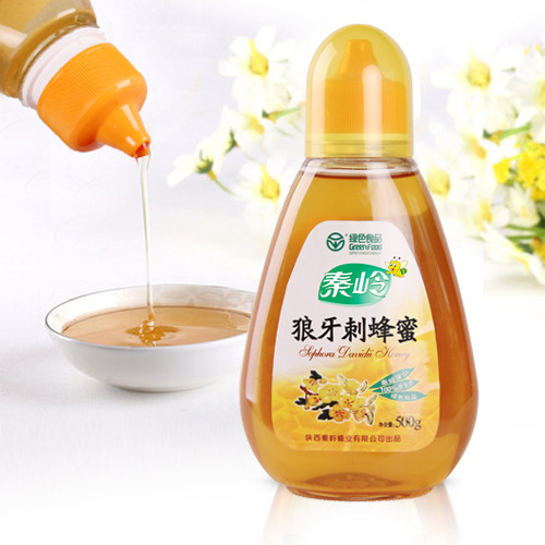 绿色食品秦岭深山生态狼牙刺蜂蜜500g成熟真蜂蜜批发量大价格优惠