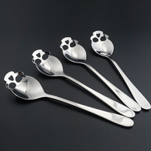 厂家现货充足不锈钢304骷髅头勺子创意西式餐具 不锈钢咖啡勺糖勺