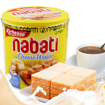 印尼丽芝士纳宝帝nabati奶酪芝士威化饼干350g 零食品