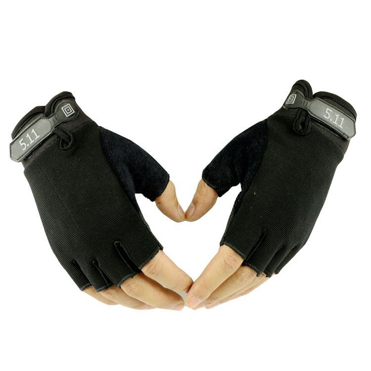 Half Finger Gloves Men's and Women's Tactical Outdoor Riding Wear-Resistant Anti-Skid Training Driving Gloves Sport Climbing Fighting Fitness