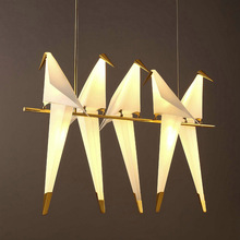 后现代创意个性小鸟铁艺吊灯客厅餐厅吧台服装店北欧千纸鹤吊灯