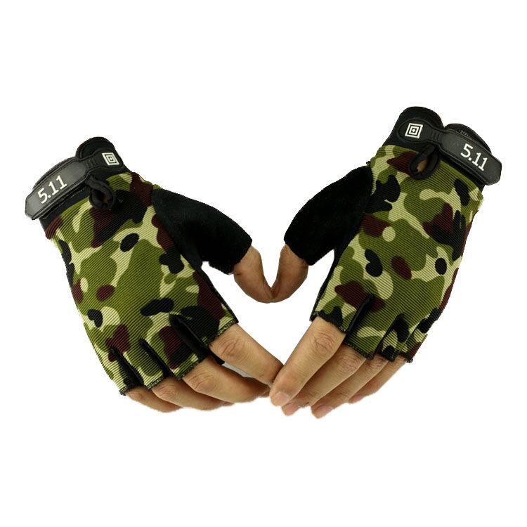 Half Finger Gloves Men's and Women's Tactical Outdoor Riding Wear-Resistant Anti-Skid Training Driving Gloves Sport Climbing Fighting Fitness