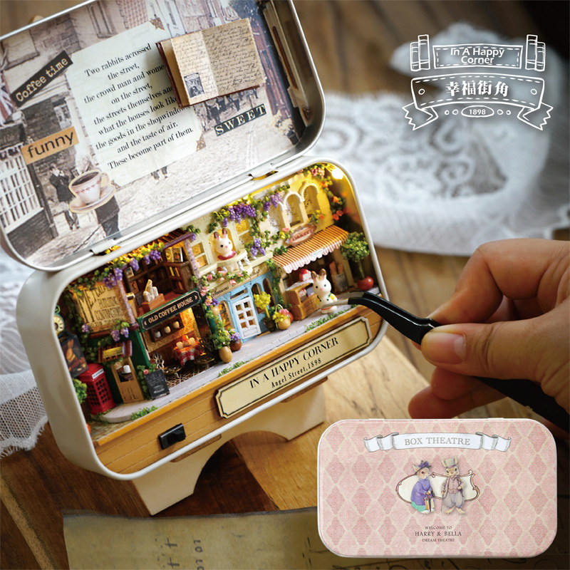 Cute Room DIY Cottage Box Theater DIY Toy Wooden Toy Guangzhou Toy Assembled Model Wooden Model