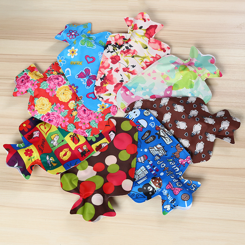 鸿牛厂家大号花布注水热水袋 时尚充水暖手袋 注水暖手宝